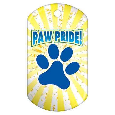 Paw Pride School Spirit Brag Tags