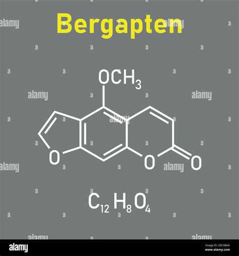 Chemical Structure Of Bergapten C12h8o4 Chemical Resources For
