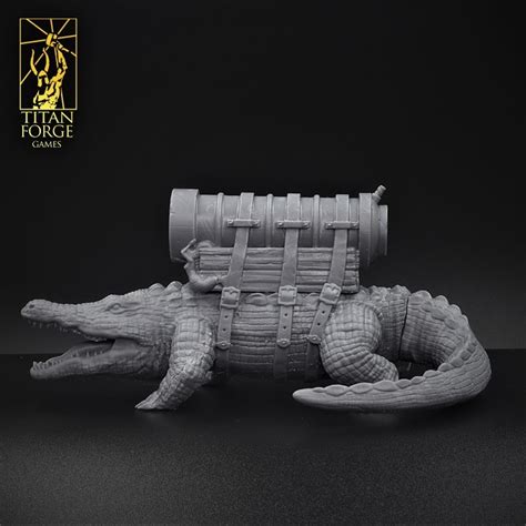 Gator Cannon 3d Printed Set Includes 4 Parts To Create Miniature