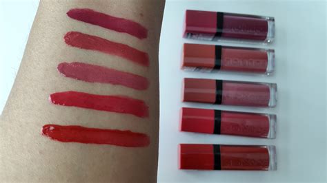 Bourjois Rouge Ediion Velvet Lipstick Swatches Glossnglitters