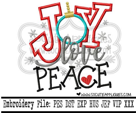 Joy Love Peace 17 4x4 5x7 6x10