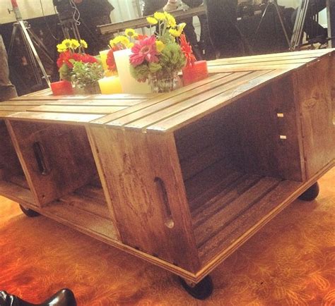 Crate Coffee Table Crate Table Diy Crate Table Diy Projects