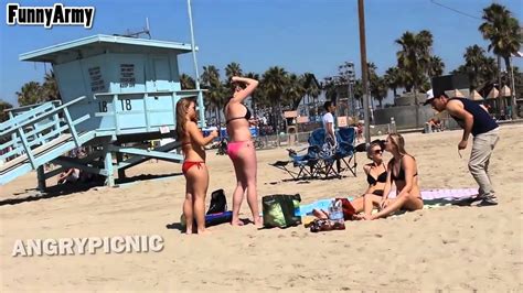 Cutting Off Bikini Tops Beach Prank YouTube