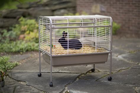 Rabbit Guinea Pig Cage Hutch Small Animal Pet Bunny Indoors Outdoors