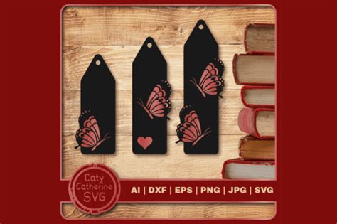 Butterfly Bookmark Bundle SVG Graphic by Caty Catherine · Creative Fabrica