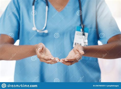 Hands of Hospital Nurse Offer Help, Trust and Support with Health