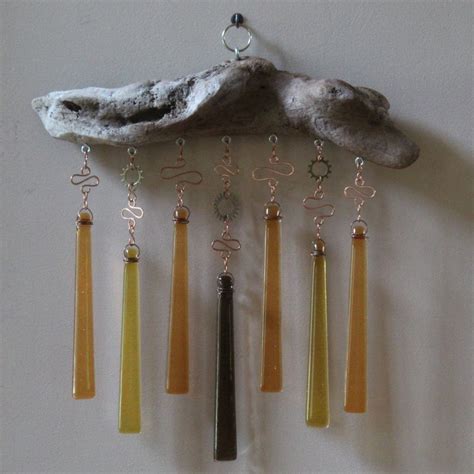Seven Winds Fused Glass Wind Chimes Etsy Glass Wind Chimes Fused
