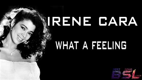 Irene Cara What A Feeling Flashdance Lyrics Youtube