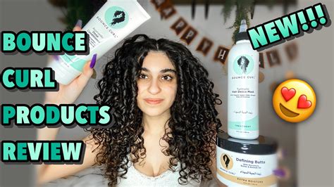 New Bounce Curl Products Review Curly Hair Detox And Deep Condition Routine 3a 3b Curls
