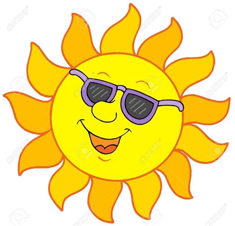 Sun With Sunglasses Clipart Clipground
