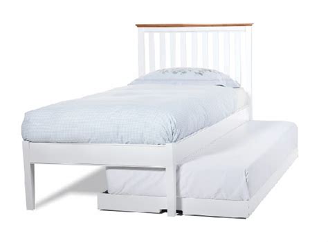 Single and twin beds are two names for the same bed size, which causes some confusion among the term twin bed simply refers to two identical single beds. Serene Grace 3ft Single White Wooden Guest Bed Frame with Low Foot End by Serene Furnishings
