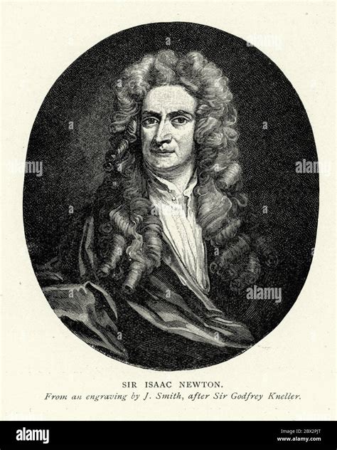 Sir Isaac Newton Ein Englischer Mathematiker Physiker Astronom