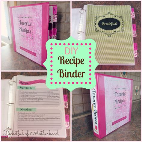 Diy Recipe Binder Recipe Book Diy Diy Recipe Binder Recipe Binder