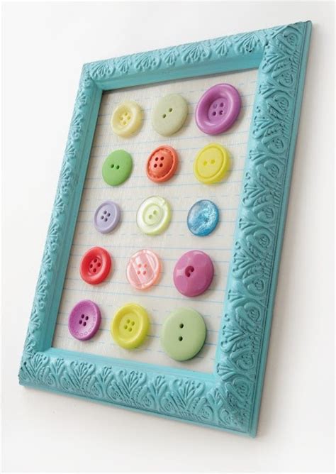 Diy Art From Buttons My Desired Home