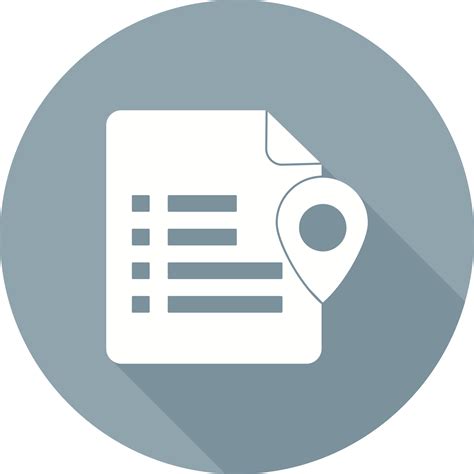 Document Location Vector Icon 24005917 Vector Art At Vecteezy