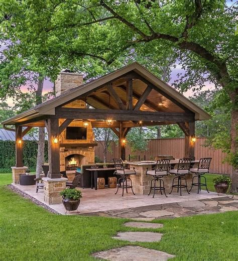 Pin By Shrina Sanchez On Outdoor Backyard Pavilion Rustic Outdoor