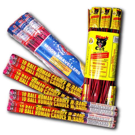 Bottle Rocket Roman Candle Pack Pyro Fireworks