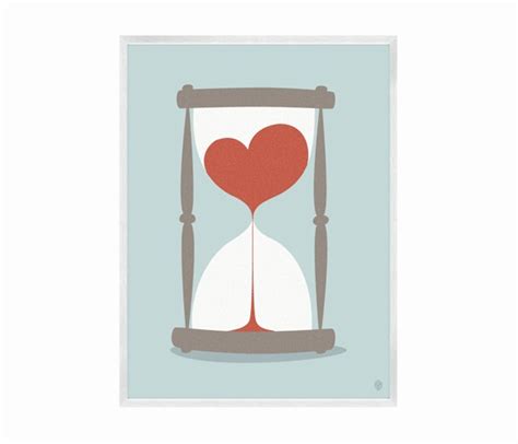 Our Love Is An Hourglass Hourglass True Love Waits Illustration