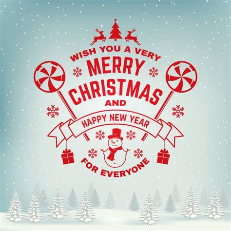 Set Of Merry Christmas And 2022 Happy New Year Stamp Sticker Set