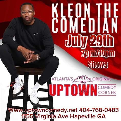 Kleon The Comedian Returns To Uptown For 1 Night Only Special
