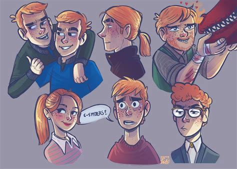 The Weasleys By Behindtheveil On Deviantart Personagens Harry Potter