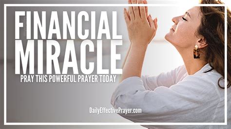 Prayer For A Financial Miracle Blessing And Breakthrough Powerful Prayer For Financial Help