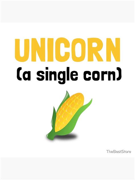 Unicorn Single Corn Canvas Print By Thebeststore Redbubble