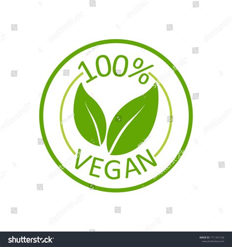 Vegan 100 Great Design Any Purposes Stock Vector Royalty Free 1711341163
