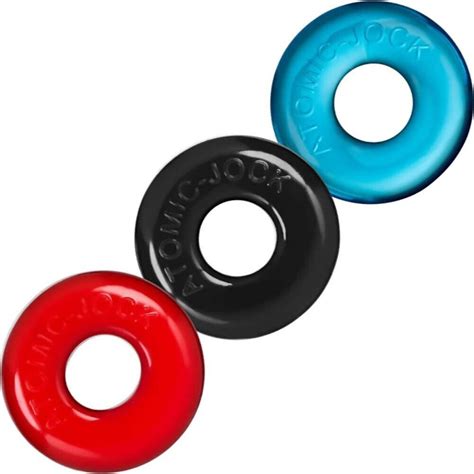 Oxballs Ringer Donut Cock Ring Atomic Jock Set 3 Pack Sex Toys For Men