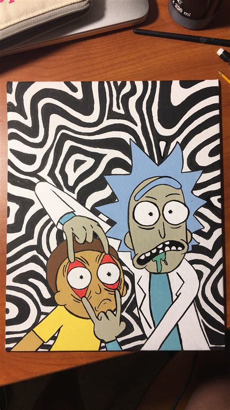 Selling My Rick And Morty Painting Message Me With A Price R