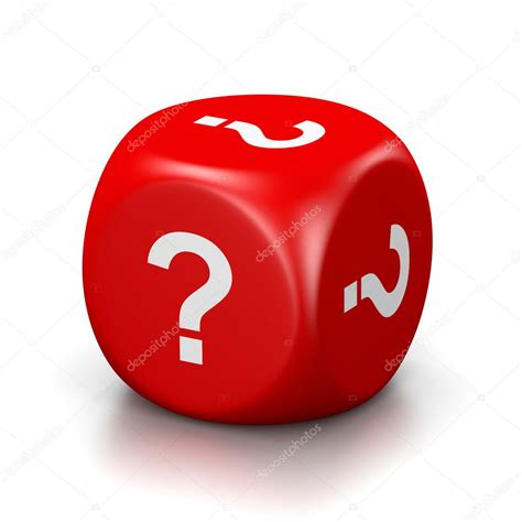 Question Mark Red Dice — Stock Photo © Mrgao 96169448