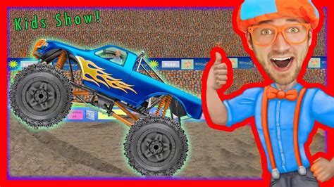 Monster Truck Song Educational Videos For Preschoolers Blippi Youtube