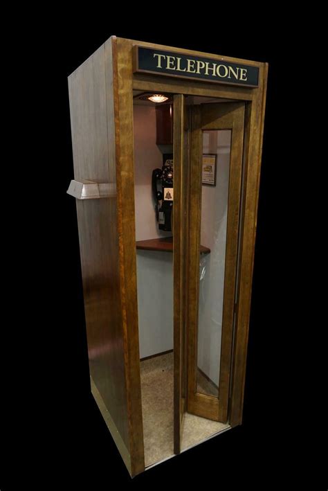 Perfectly Restored 1930s 40s Bell Telephone Wooden Phone Booth With