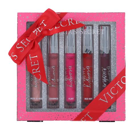 Victorias Secret T Set 5 Piece Lip Gloss Beauty Rush Color Shine