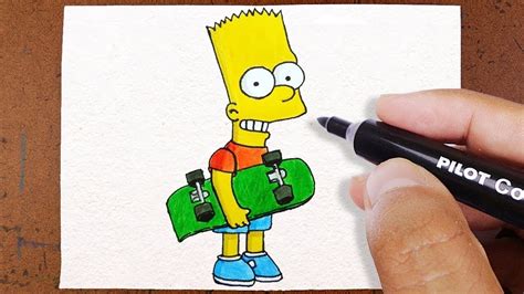 Desenho bart simpsons twitter twitter.com/_zaxx instagram instagram.com/byzaxx facebook. Como Desenhar o Bart Simpson Com Skate How to Draw ...