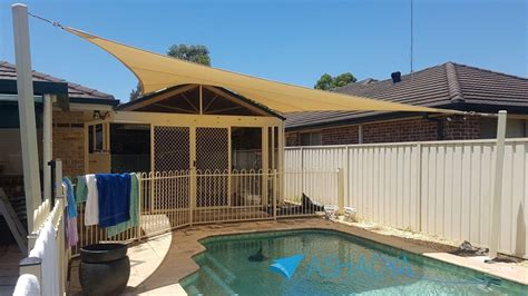 How To Install Shade Sails Over A Pool Global Shade