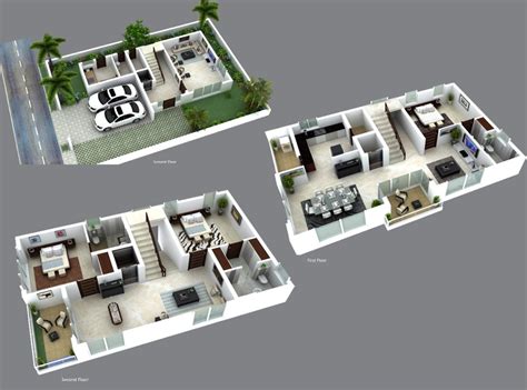 3D Villa Plans | Zion Modern House About modern house plans & modern home floor plans.