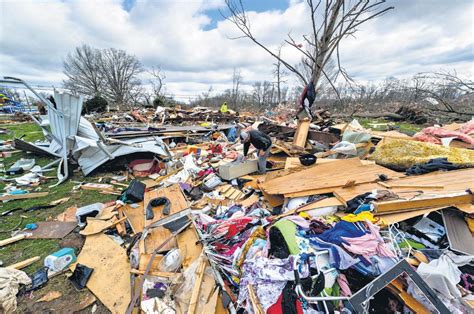 Tornadoes Tear Through South And Midwest Us States Killing At Least 18