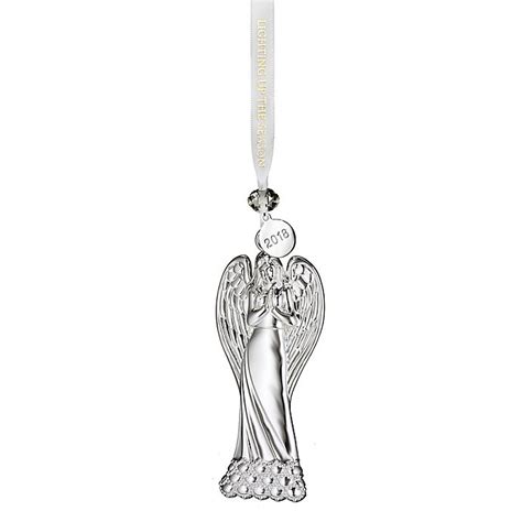 Waterford 2018 Silver Angel Christmas Ornament Bed Bath