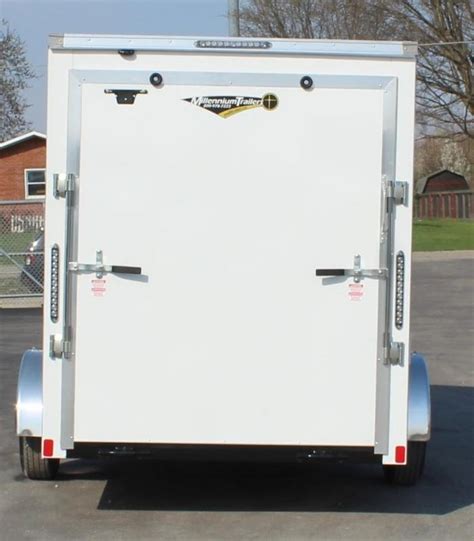 Now Available 2021 6x10 Scout Enclosed Cargo Trailer Ramp Door With