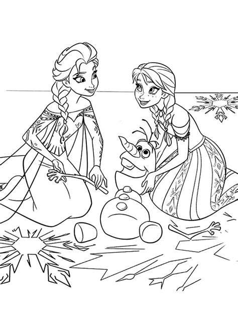 Princess Elsa And Anna Coloring Pages At Getcolorings Free