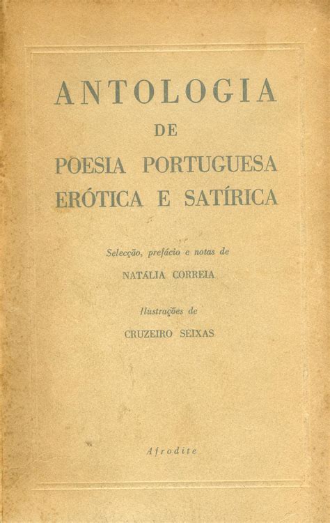Lot Correia Nat Lia Antologia De Poesia Portuguesa Er Tica E