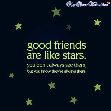 Good Friends Are Like Stars ~ Best Friend Quote