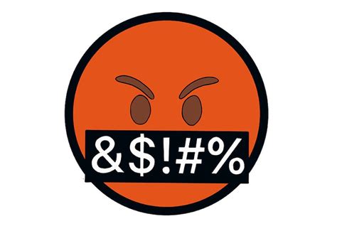 Swearing Face Emoji Pin Etsy