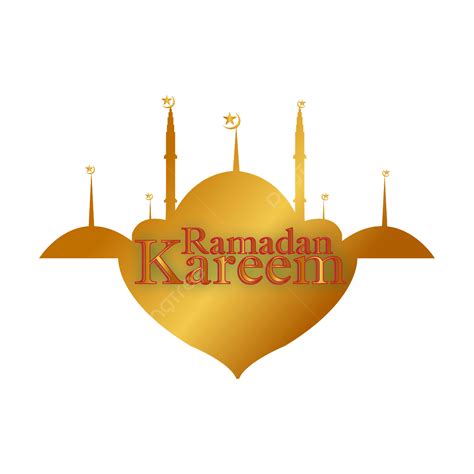Quran Ramadan Kareem Vector Png Images Golden Color Ramadan Kareem