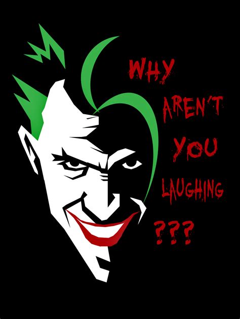 Joker - Why aren't you laughing? by JapoCW on DeviantArt