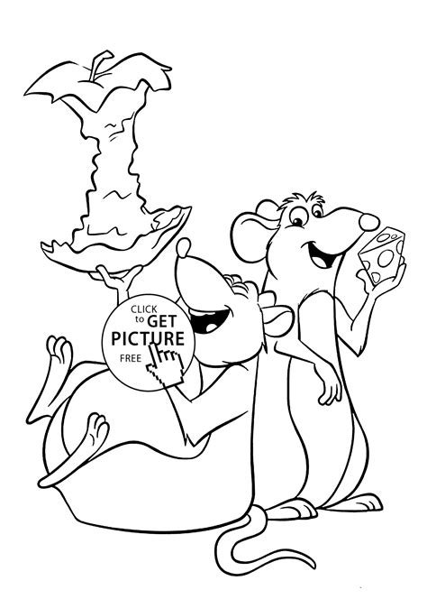Ratatouille Characters Coloring Pages Cartoon coloring pages