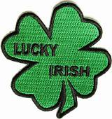 Pictures of Embroidered Shamrock Stickers