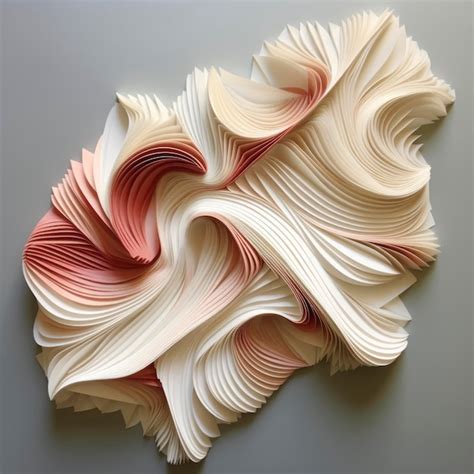 Premium Photo Folded Paper Art