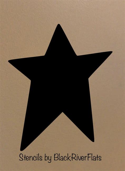 Primitive Star Stencil Reusable Stencil7mil Etsy